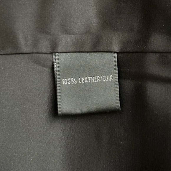 Lafayette 148 NewYork 100% Leather Trouser Pants Size 8 - Picture 9 of 12